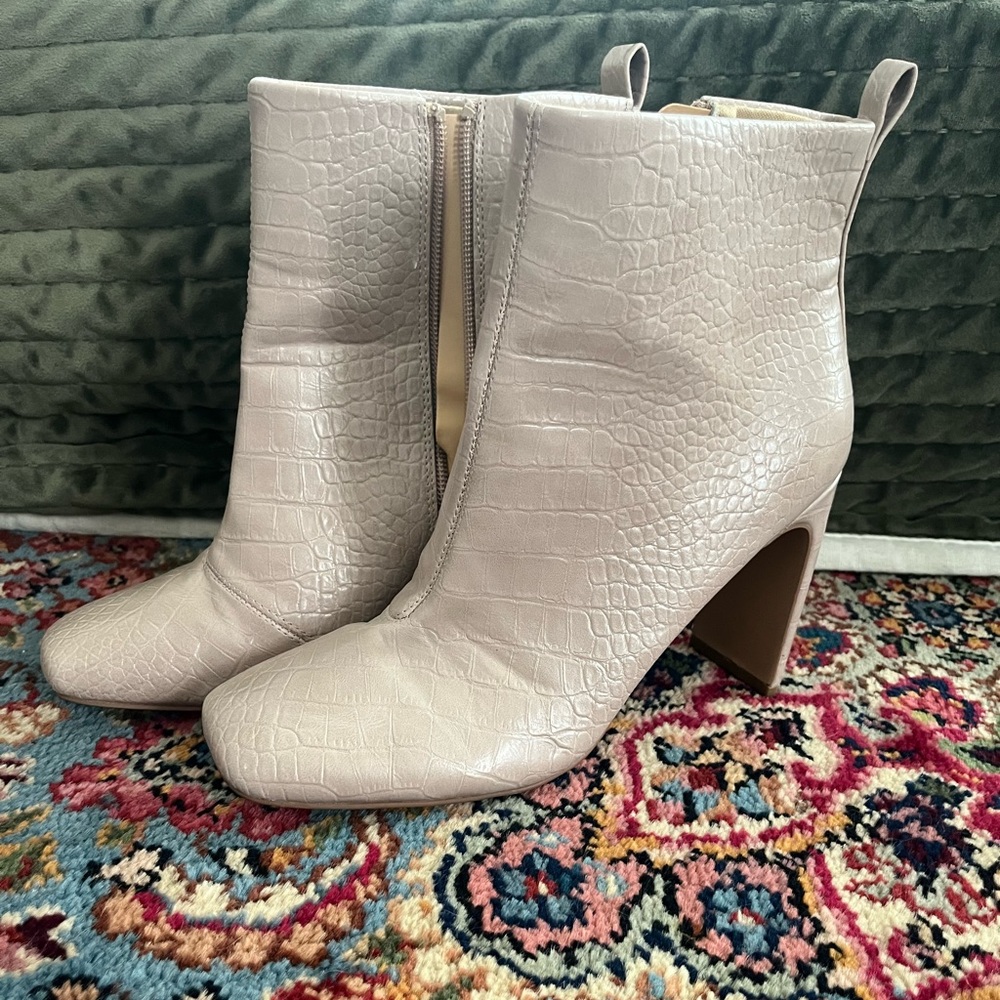 Gently Worn Express Faux Croc Boots